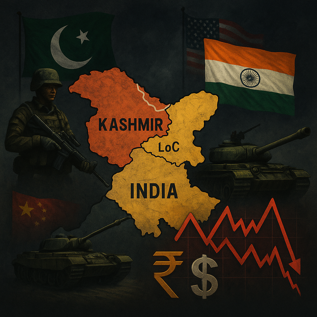 Mapa de la región de Cachemira disputada entre India y Pakistán